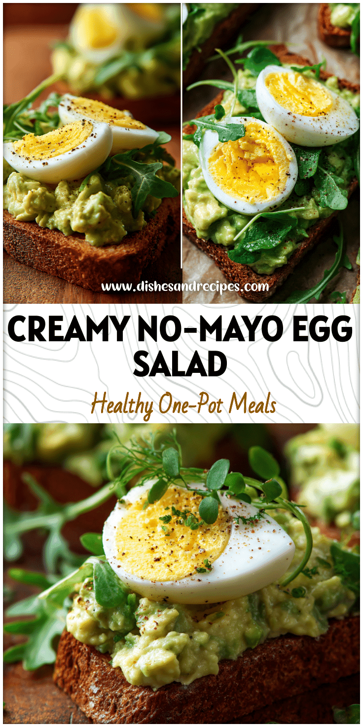 Creamy avocado egg salad on whole grain Healthy Toast showing a fresh Low-carb Egg Salad Dish with vibrant greens.